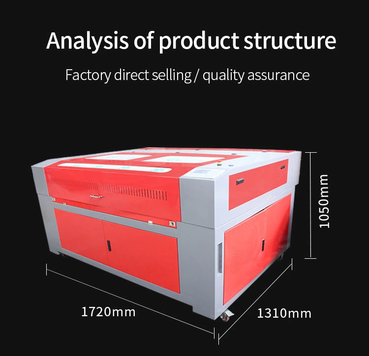 1390 1610 CO2 Laser Cutting and Engraving Machine for /Bamboo/ Leathe/MDF/ Wood/Glass/PVC/Paper