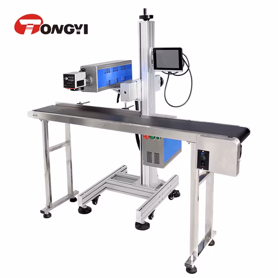 Macchina per incisione laser CO2 ad alta velocità con data in vetro da 30 W per bottiglia d'acqua trasparente per animali domestici con CE